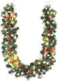 Julgirland med Röda Bär och Kottar - 5