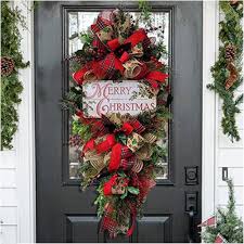 Konstgjord Julkrans för Ytterdörr