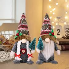 Juliga Tomtefigurer i Plysch - 2 St.