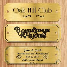 Inncen 30 st Borstad Mässingsnamnskyltar