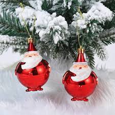 Jultomte Julgransprydnader - Set med 2 st