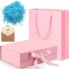 Rosa Presentlåda med Lock