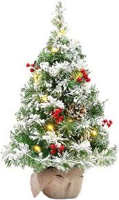 Liten Utsmyckad Julgran med Belysning 55 cm