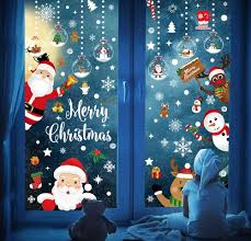 Julfönsterklistermärken för Festlig Dekoration