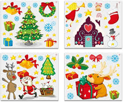 Julfönster Klistermärken - Renmotiv