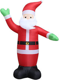 Uppblåsbar Jultomte XXL med LED 600 cm