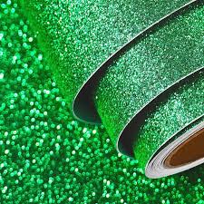 FunStick Irländsk Grön Glittertapet - 40x609 cm