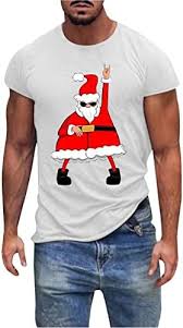 Roliga Jultröjor för Män - Kortärmad T-Shirt