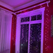 Adventskalender med LED Ljus Gardin Dekor