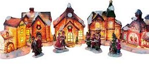 Julstad med Belysning i 9 Delar