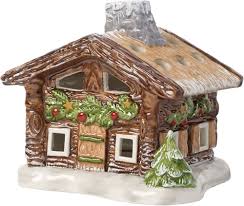 Villeroy & Boch Mini Julby Ornament - Skog Hus