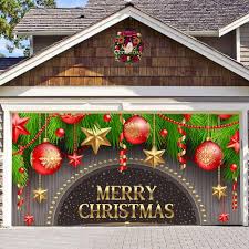 Juldekoration: CUSENA Banderoll för Garage och Dörrar